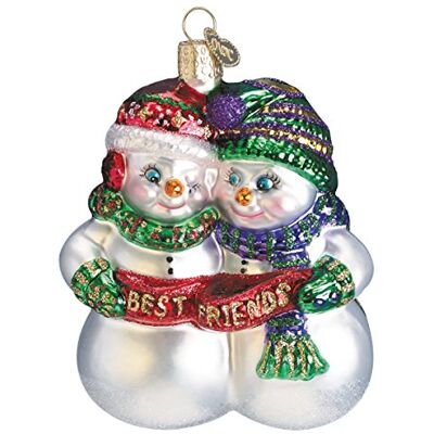 Old World Christmas Bałwan asortyment szklane dmuchane ozdoby na choinkę najlepszych przyjaciół Old World Christmas Bałwan asortyment szklane dmuchane ozdoby na choinkę najlepszych przyjaciół