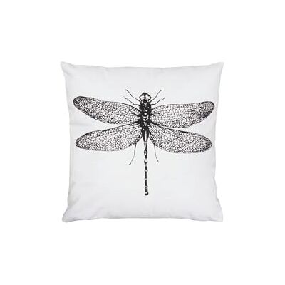 Gardinia Sehlbach Poduszka Ważka, Biała, Poduszka 45 x 45 cm, Elegancki design, Zdejmowana poszewka, Wypełnienie w zestawie, Stylowa atmosfera Gardinia Sehlbach Poduszka Ważka, Biała, Poduszka 45 x 45 cm, Elegancki design, Zdejmowana poszewka, Wypełnienie w zestawie, Stylowa atmosfera