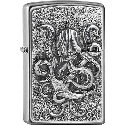 Zippo Zapalniczka Sztormowa OctopUS, Satynowy Chrom, Emblemat, Wielokrotnego Użytku, Wiatroszczelna Konstrukcja, Pudełko Prezentowe, Wyprodukowana w USA Zippo Zapalniczka Sztormowa OctopUS, Satynowy Chrom, Emblemat, Wielokrotnego Użytku, Wiatroszczelna Konstrukcja, Pudełko Prezentowe, Wyprodukowana w USA