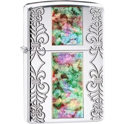 Zippo Zapalniczka Sztormowa Classy Shell, Armor High Polish Chrome, Deep Carve/Fusion, do Ponownego Użytku, Wiatroodporna Konstrukcja, Pudełko Prezentowe, Wyprodukowana w USA Zippo Zapalniczka Sztormowa Classy Shell, Armor High Polish Chrome, Deep Carve/Fusion, do Ponownego Użytku, Wiatroodporna Konstrukcja, Pudełko Prezentowe, Wyprodukowana w USA