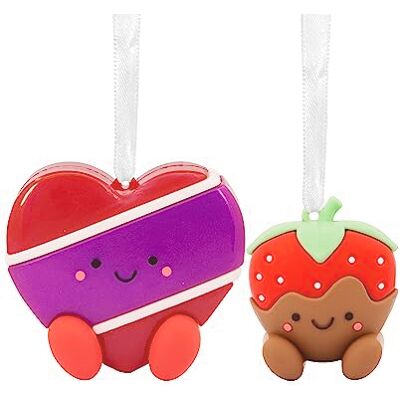 Hallmark Better Together truskawka i czekolada magnetyczne ozdoby świąteczne na choinkę, zestaw 2 szt Hallmark Better Together truskawka i czekolada magnetyczne ozdoby świąteczne na choinkę, zestaw 2 szt