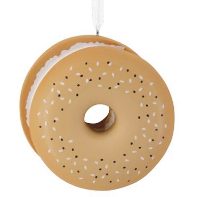 Hallmark Everything Bagel with Cream Cheese Christmas Ornament Hallmark Everything Bagel with Cream Cheese Christmas Ornament