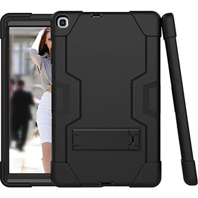 YEOU Samsung Tab A7 10.4 T505/T500/T507/T505N (2020) etui ze stojakiem, wytrzymały, ciężki, odporny na wstrząsy, twardy hybrydowy, trójwarstwowy, silikonowy pokrowiec (czarny+czarny YEOU Samsung Tab A7 10.4 T505/T500/T507/T505N (2020) etui ze stojakiem, wytrzymały, ciężki, odporny na wstrząsy, twardy hybrydowy, trójwarstwowy, silikonowy pokrowiec (czarny+czarny