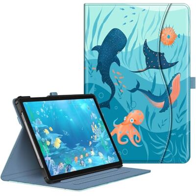 FINTIE Etui do Samsung Galaxy Tab A9 Plus/A9+ 5G 11 cali model 2023 (SM-X210/X216/X218), wielokątowe widzenie Smart Stand Back Cover z kieszonką, automatyczne budzenie/uśpienie, niebieski ocean FINTIE Etui do Samsung Galaxy Tab A9 Plus/A9+ 5G 11 cali model 2023 (SM-X210/X216/X218), wielokątowe widzenie Smart Stand Back Cover z kieszonką, automatyczne budzenie/uśpienie, niebieski ocean