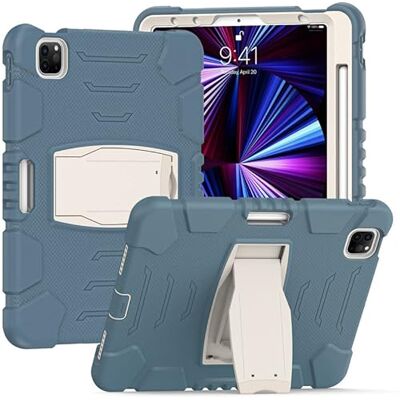 YEOU Samsung Tab S5E T720 T725 z obsługą, trwały, hybrydowy, odporny na wstrząsy, trzy światło, silikonowa obudowa ochronna do tabletu dla dzieci (Aciano Blue) YEOU Samsung Tab S5E T720 T725 z obsługą, trwały, hybrydowy, odporny na wstrząsy, trzy światło, silikonowa obudowa ochronna do tabletu dla dzieci (Aciano Blue)