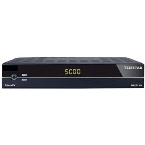 Telestar Max T2 HD – DVB-T2 odbiornik HD wraz z 3 miesiącami freenet TV/DVB-C (odbiornik telewizyjny, 3 miesiące w zestawie, H.265/HEVC, HDMI, Scart, wyświetlacz, DVB-T), czarny Telestar Max T2 HD – DVB-T2 odbiornik HD wraz z 3 miesiącami freenet TV/DVB-C (odbiornik telewizyjny, 3 miesiące w zestawie, H.265/HEVC, HDMI, Scart, wyświetlacz, DVB-T), czarny