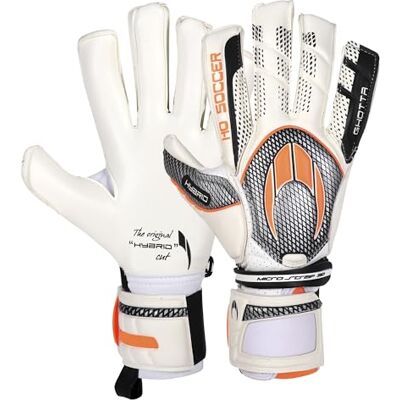 52-0300 HO Soccer GHOTTA EVO2 RN Silver Legend Rękawice bramkarskie, Unisex Dorosły, Biały/Pomarańczowy, 7 52-0300 HO Soccer GHOTTA EVO2 RN Silver Legend Rękawice bramkarskie, Unisex Dorosły, Biały/Pomarańczowy, 7