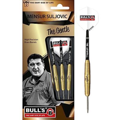 12111 BULL'S Mensur Suljovic Team Player Steel Dart Brass, złoty, 55 mm 12111 BULL'S Mensur Suljovic Team Player Steel Dart Brass, złoty, 55 mm
