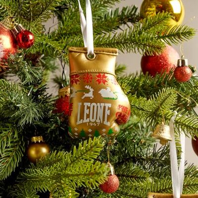 AC23X LEONE 1947 Piccolo Guanto da Boxe Dekoracyjne per L'Albero di Natale, addobbo Natalizio Unisex Dorosły, Złoto, Taglia Unica AC23X LEONE 1947 Piccolo Guanto da Boxe Dekoracyjne per L'Albero di Natale, addobbo Natalizio Unisex Dorosły, Złoto, Taglia Unica