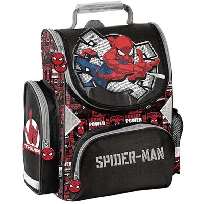 SP24MM-712 PASO Unisex Dziecięca torba sportowa Spider Man ze sznurkiem, 45 x 34 cm, wielobarwny, 45 x 34 cm SP24MM-712 PASO Unisex Dziecięca torba sportowa Spider Man ze sznurkiem, 45 x 34 cm, wielobarwny, 45 x 34 cm