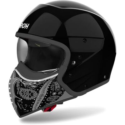 Airoh J 110 PAESLY BLACK GLOSS XS Airoh J 110 PAESLY BLACK GLOSS XS
