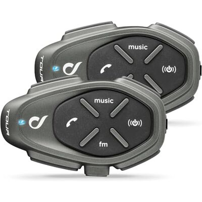 Interphone Tour 2 Bluetooth system komunikacji motocyklowej - 4 kierowców, zasięg 1,5 km - 25h rozmowy - radio FM - GPS - MP3 Interphone Tour 2 Bluetooth system komunikacji motocyklowej - 4 kierowców, zasięg 1,5 km - 25h rozmowy - radio FM - GPS - MP3