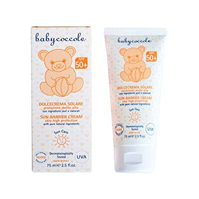 BABY COCCOLE Babyprzytule SŁODNY KREM SŁONECZNY DZIECI BARDZO WYSOKA OCHRONA SPF50 z Czyste i naturalne składniki pochodzenia roślinnego, testowana dermatologicznie dla skóry wrażliwej 75 ml BABY COCCOLE Babyprzytule SŁODNY KREM SŁONECZNY DZIECI BARDZO WYSOKA OCHRONA SPF50 z Czyste i naturalne składniki pochodzenia roślinnego, testowana dermatologicznie dla skóry wrażliwej 75 ml