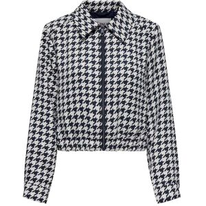 15335841 ONLY Onlkimmie Life Bomber Jacket Cc OTW kurtka damska, Ombre Blue/Checks: Cloud Dancer, XS 15335841 ONLY Onlkimmie Life Bomber Jacket Cc OTW kurtka damska, Ombre Blue/Checks: Cloud Dancer, XS
