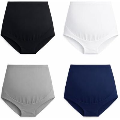 Classic Mama Cotton Krótkie Kobiety Majtki ciążowe z wysokim stanem (3 w zestawie) Classic Mama Cotton Krótkie Kobiety Majtki ciążowe z wysokim stanem (3 w zestawie)