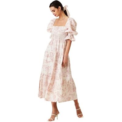 657467999172 NOTHING FITS BUT Damska klasyczna lniana sukienka do karmienia, bawełniana sukienka ciążowa, sukienka ciążowa na co dzień, różowy (baby pink), S 657467999172 NOTHING FITS BUT Damska klasyczna lniana sukienka do karmienia, bawełniana sukienka ciążowa, sukienka ciążowa na co dzień, różowy (baby pink), S