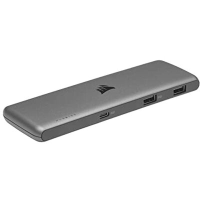 Corsair USB100 7-Port USB-C/USB-A Koncentrator Expansion Hub (3 porty USB Type-C, 4 porty USB Type-A, Własne zasilanie, Trwała obudowa) Szary Corsair USB100 7-Port USB-C/USB-A Koncentrator Expansion Hub (3 porty USB Type-C, 4 porty USB Type-A, Własne zasilanie, Trwała obudowa) Szary