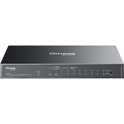TP-Link ES210GP Easy Switch Administrowalny Omada 10 portów Gigabit z 8 portami PoE+ TP-Link ES210GP Easy Switch Administrowalny Omada 10 portów Gigabit z 8 portami PoE+