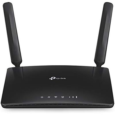 TP-Link Archer MR200, Router 4G LTE z Gniazdem na Kartę SIM, WiFi AC750: 300 Mb/s 2,4 GHz + 433 Mb/s 5 GHz, LTE do 150 Mb/s, 3x LAN + 1x LAN/WAN, Czarny TP-Link Archer MR200, Router 4G LTE z Gniazdem na Kartę SIM, WiFi AC750: 300 Mb/s 2,4 GHz + 433 Mb/s 5 GHz, LTE do 150 Mb/s, 3x LAN + 1x LAN/WAN, Czarny