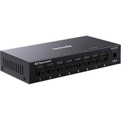 Tenda TEG208E Przełącznik Zarządzalny 8-Portowy Gigabit Switch, Inteligentny Przełącznik Sieciowy (IGMP Snooping, QoS, VLAN, Metalowa Obudowa) Tenda TEG208E Przełącznik Zarządzalny 8-Portowy Gigabit Switch, Inteligentny Przełącznik Sieciowy (IGMP Snooping, QoS, VLAN, Metalowa Obudowa)