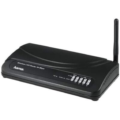 Hama Bezprzewodowy router LAN 54 Mbps 4 porty Hama Bezprzewodowy router LAN 54 Mbps 4 porty