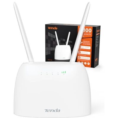 Tenda 4G06 Router 4G VoLTE Cat4 Bezprzewodowy Router N300Mbps, Router WiFi SIM, 2 Antena Mobilna, Porta LAN/WAN, Modem 4G SIM, Plug&Play Tenda 4G06 Router 4G VoLTE Cat4 Bezprzewodowy Router N300Mbps, Router WiFi SIM, 2 Antena Mobilna, Porta LAN/WAN, Modem 4G SIM, Plug&Play