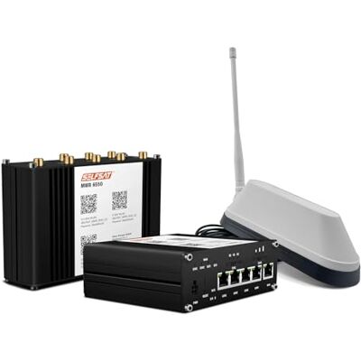 SELFSAT MWR 6550 5G Cat 19 WiFi 6 router WLAN do 3,4 Gbps z anteną Shark 5G biały SELFSAT MWR 6550 5G Cat 19 WiFi 6 router WLAN do 3,4 Gbps z anteną Shark 5G biały