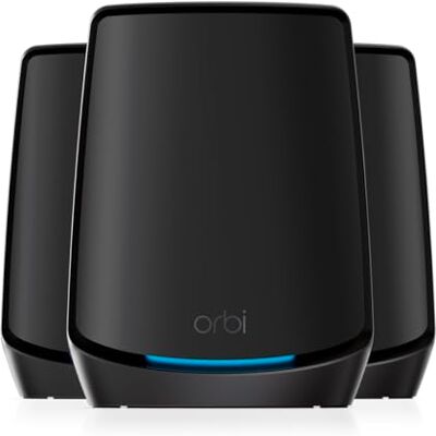 Netgear Orbi WiFi 6 Mesh (RBK863SB) System Mesh Tri Band Pokrycie 750 m² i 100 urządzeń Prędkości do 6 Gb/s (AX6000) Kompatybilny z wszystkimi pudełkami Idealne bardzo grube ściany 1 rok Armor w zestawie Netgear Orbi WiFi 6 Mesh (RBK863SB) System Mesh Tri Band Pokrycie 750 m² i 100 urządzeń Prędkości do 6 Gb/s (AX6000) Kompatybilny z wszystkimi pudełkami Idealne bardzo grube ściany 1 rok Armor w zestawie