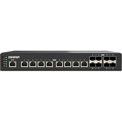 QNAP Przełącznik QSW-IM3216-8S8T 8X 10GbE RJ45, 8X 10GbE SFP+, L2 Managed, bez wentylatora IP20, zasilanie DC 9-54 V, montaż w szafie QNAP Przełącznik QSW-IM3216-8S8T 8X 10GbE RJ45, 8X 10GbE SFP+, L2 Managed, bez wentylatora IP20, zasilanie DC 9-54 V, montaż w szafie