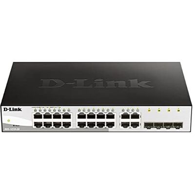 D-Link DGS-1210-20/E 20-portowy przełącznik Gigabit Smart Switch (16 x 10/100/1000 Mbit/s i 4 x 100/1000 Mbit/s Combo) tylko przewód zasilający UE D-Link DGS-1210-20/E 20-portowy przełącznik Gigabit Smart Switch (16 x 10/100/1000 Mbit/s i 4 x 100/1000 Mbit/s Combo) tylko przewód zasilający UE