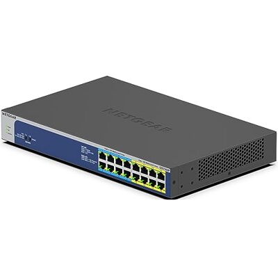 Netgear 16 Port PoE Gigabit Ethernet Switch Niezarządzalny GS516UP 8 x PoE+ i 8 x Ultra60 PoE++ Porty, Biurko/Rack Netgear 16 Port PoE Gigabit Ethernet Switch Niezarządzalny GS516UP 8 x PoE+ i 8 x Ultra60 PoE++ Porty, Biurko/Rack
