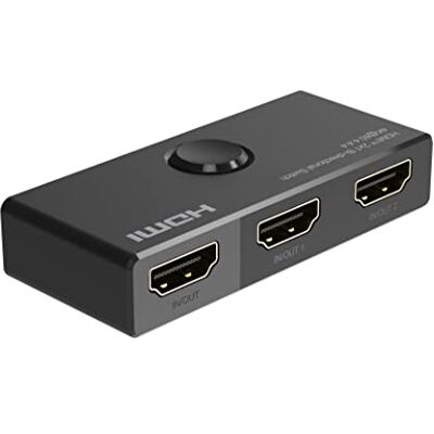 PremiumCord Przełącznik HDMI 2.0, Ultra HD 4K 2160p 60Hz, Full HD 1080p, 3D, 4:4:4 Dwukierunkowy 2-1 lub 1-2, HDCP 2.2, Obudowa z Tworzywa Sztucznego, Kolor Czarny PremiumCord Przełącznik HDMI 2.0, Ultra HD 4K 2160p 60Hz, Full HD 1080p, 3D, 4:4:4 Dwukierunkowy 2-1 lub 1-2, HDCP 2.2, Obudowa z Tworzywa Sztucznego, Kolor Czarny