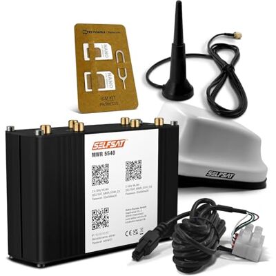SELFSAT MWR 5540 5G Cat 12 router WLAN do 2,6 Gbps z anteną 5G biały SELFSAT MWR 5540 5G Cat 12 router WLAN do 2,6 Gbps z anteną 5G biały
