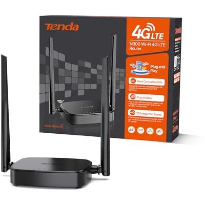 Tenda 4G03 PRO - Bezprzewodowy router 4G LTE - 300 Mbps - Nano SIM Tenda 4G03 PRO - Bezprzewodowy router 4G LTE - 300 Mbps - Nano SIM