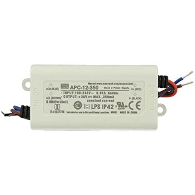 MEAN WELL , Switching Power Supply konwerter do taśm LED Flexible des, Trafo, AC 110/220 V DC Switching Power Supply 12 W 9 – 36 V 350 mA (apc-12 – 350) MEAN WELL , Switching Power Supply konwerter do taśm LED Flexible des, Trafo, AC 110/220 V DC Switching Power Supply 12 W 9 – 36 V 350 mA (apc-12 – 350)