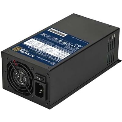Silverstone 2U 850Rx Gold, 80 Plus Gold 850 W 2U pojedynczy zasilacz z podłączonymi na stałe kablami, SST-2U850R-GF Silverstone 2U 850Rx Gold, 80 Plus Gold 850 W 2U pojedynczy zasilacz z podłączonymi na stałe kablami, SST-2U850R-GF