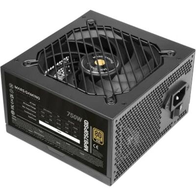 Mars Gaming MPB750PSID Zasilacz PC ATX 750W 10 Lat Gwarancji 80Plus Gold 90%, Wentylator SI Extreme Silence, AI2-RPM, DC-DC i SMD, Japońskie Kondensatory Toshin Kyogo 105°C, ATX 3.1 i PCIe 5.1, Czarny Mars Gaming MPB750PSID Zasilacz PC ATX 750W 10 Lat Gwarancji 80Plus Gold 90%, Wentylator SI Extreme Silence, AI2-RPM, DC-DC i SMD, Japońskie Kondensatory Toshin Kyogo 105°C, ATX 3.1 i PCIe 5.1, Czarny