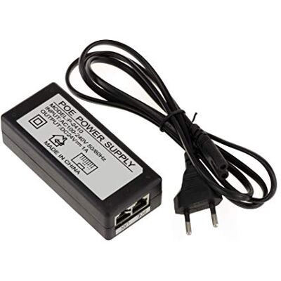KALEA-INFORMATIQUE Zewnętrzny zasilacz POE Power Over Ethernet 220 V do 24 V 1 A. Wtrysk + na przewodach 4 i 5 oraz na przewodach 7 i 8. Wejście i wyjście RJ45. KALEA-INFORMATIQUE Zewnętrzny zasilacz POE Power Over Ethernet 220 V do 24 V 1 A. Wtrysk + na przewodach 4 i 5 oraz na przewodach 7 i 8. Wejście i wyjście RJ45.