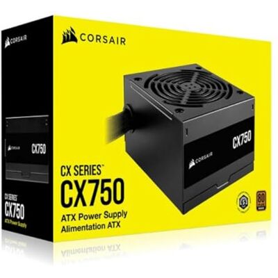 Corsair CX750 80 Plus Niemodułowy Brąz Niski Hałas ATX 750 W Zasilacz UK Czarny Corsair CX750 80 Plus Niemodułowy Brąz Niski Hałas ATX 750 W Zasilacz UK Czarny