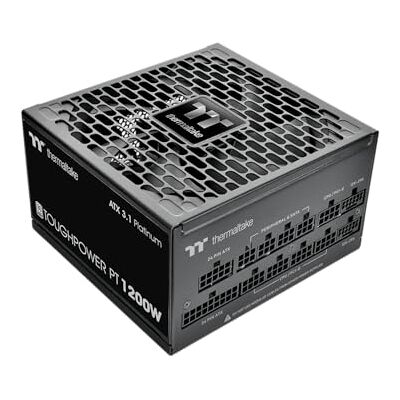 Thermaltake Toughpower PT 1200W ATX 3.1 PCIe 5.1 12+4-Pin-Anschluss geräuscharmer 135mm-Lüfter Low Profile Kabel 80Plus Platin Modulares Netzteil Black Thermaltake Toughpower PT 1200W ATX 3.1 PCIe 5.1 12+4-Pin-Anschluss geräuscharmer 135mm-Lüfter Low Profile Kabel 80Plus Platin Modulares Netzteil Black