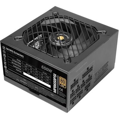 Mars Gaming MPB650PSI, Zasilacz Komputerowy Full Modular 650W, 10 Lat Gwarancji, 80Plus Gold 90%, Wentylator SI Extreme Silence, Technologie AI2-RPM, DC-DC i SMD, ATX 3.1 i PCIe 5.1, Czarny Mars Gaming MPB650PSI, Zasilacz Komputerowy Full Modular 650W, 10 Lat Gwarancji, 80Plus Gold 90%, Wentylator SI Extreme Silence, Technologie AI2-RPM, DC-DC i SMD, ATX 3.1 i PCIe 5.1, Czarny