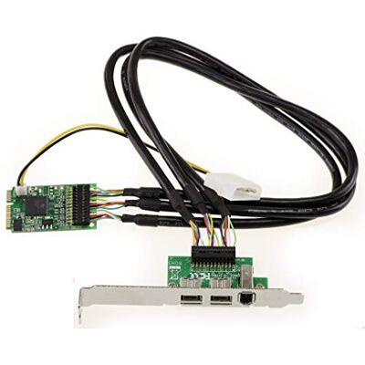 Kalea Informatique Karta Kontrolera - Firewire 400/800 - IEEE 1394 A/b - Interfejs MPCIE Kalea Informatique Karta Kontrolera - Firewire 400/800 - IEEE 1394 A/b - Interfejs MPCIE