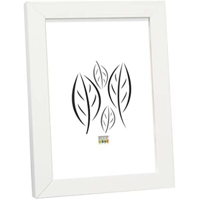 Deknudt Frames Rama dekoracyjna S43Ak1-13,0 x 18,0 drewniana rama biała, szerokość 1,4 cm Deknudt Frames Rama dekoracyjna S43Ak1-13,0 x 18,0 drewniana rama biała, szerokość 1,4 cm