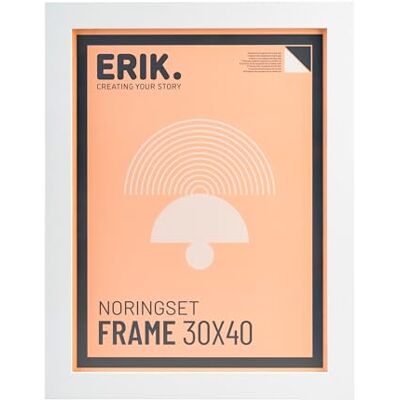 Grupo Erik 30x40 Picture Frame White Photo Frames Wall, Large Picture Frames 30cm x 40cm, Family Photo Frame, Art Wall Decor New Home Gifts, Home Decor Gifts Grupo Erik 30x40 Picture Frame White Photo Frames Wall, Large Picture Frames 30cm x 40cm, Family Photo Frame, Art Wall Decor New Home Gifts, Home Decor Gifts