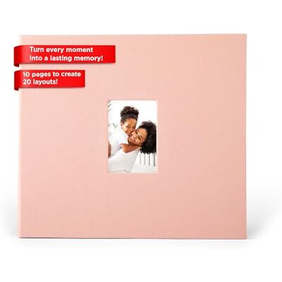 Zink Album na Zdjęcia 8x8” w Okładce z Tkaniny z Przednim Okienkiem na Zdjęcie (Różowy) Zink Album na Zdjęcia 8x8” w Okładce z Tkaniny z Przednim Okienkiem na Zdjęcie (Różowy)
