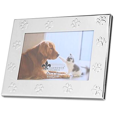 Lawrence Frames Lawrence Ramki 567064 klasyczna ramka na zdjęcia z koralikami, 6 x 4, srebrna Lawrence Frames Lawrence Ramki 567064 klasyczna ramka na zdjęcia z koralikami, 6 x 4, srebrna