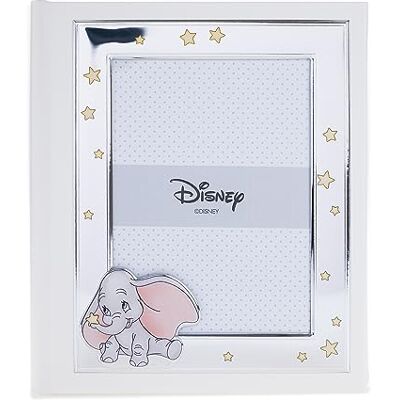 VALENTI & CO. Disney Baby – Dumbo – Album fotograficzny dla dzieci ze srebrnym zdjęciem na prezent na chrzest noworodka lub urodziny dla dzieci VALENTI & CO. Disney Baby – Dumbo – Album fotograficzny dla dzieci ze srebrnym zdjęciem na prezent na chrzest noworodka lub urodziny dla dzieci