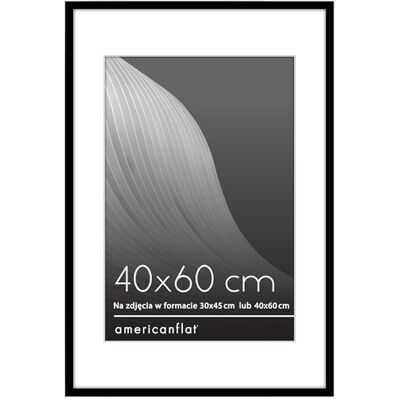 Americanflat czarna ramka na zdjęcia 40 x 60 cm cienka ramka ścienna pasuje do formatu 30 x 45 cm z passe-partout lub 40 x 60 cm bez wkładki – z polerowaną szybką z pleksi Americanflat czarna ramka na zdjęcia 40 x 60 cm cienka ramka ścienna pasuje do formatu 30 x 45 cm z passe-partout lub 40 x 60 cm bez wkładki – z polerowaną szybką z pleksi