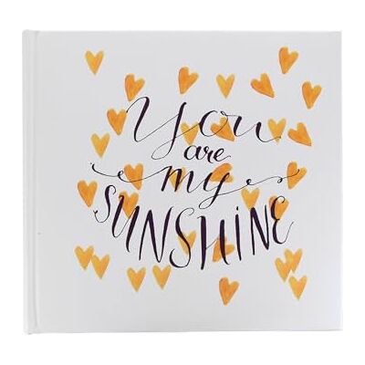 New View Gifts Album fotograficzny My Sunshine Yellow Heart, pomieści zdjęcia 120-10 cm x 15 cm New View Gifts Album fotograficzny My Sunshine Yellow Heart, pomieści zdjęcia 120-10 cm x 15 cm