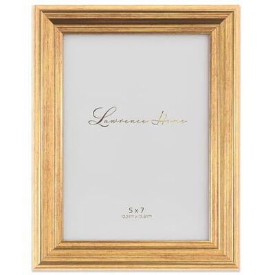 Lawrence Frames Sutter polerowana ramka na zdjęcia, 13 na 18 cm, złota Lawrence Frames Sutter polerowana ramka na zdjęcia, 13 na 18 cm, złota